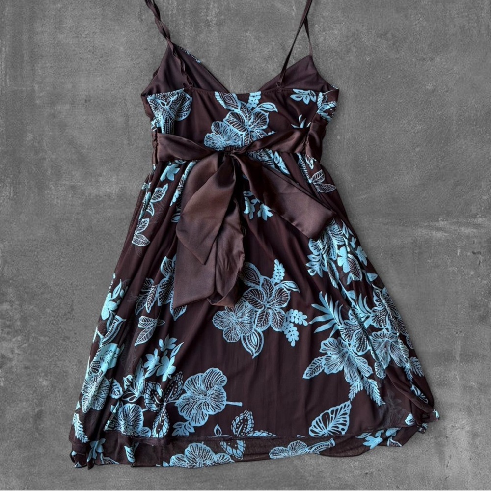 Ruby Rox Brown and Blue Patterned Dress - image 2